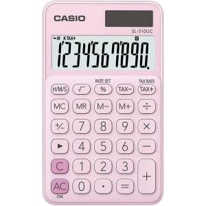 Casio My Style 10 Digit Handheld Calculator - Pink