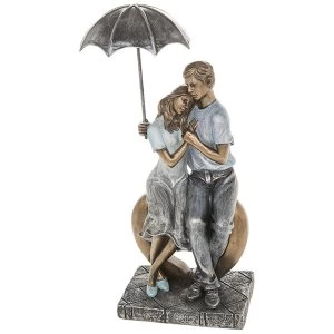 Rainy Day Romance Sitting Embrace Ornament