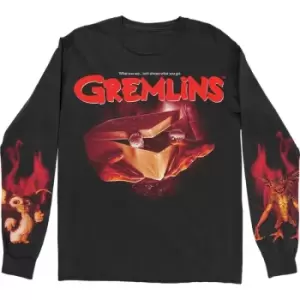 Warner Bros - Gremlins What It Seems Unisex XX-Large Long Sleeved T-Shirt - Black