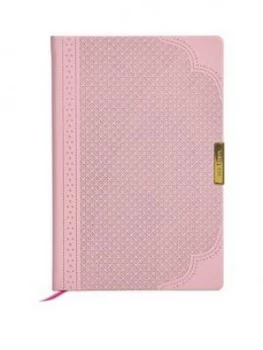 Ted Baker A5 Brogue Geo Notebook - Dusky Pink, One Colour, Women