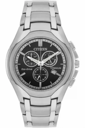 Citizen Gents Eco-Drive Titanium WR100 Watch AT0940-50F
