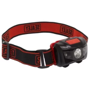 Sealey HT03LED Head Torch 3W SMD & 2 Red LED 3 x AAA Cell