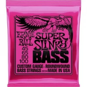 Ernie Ball Bass guitar steel string EB2834 045-100