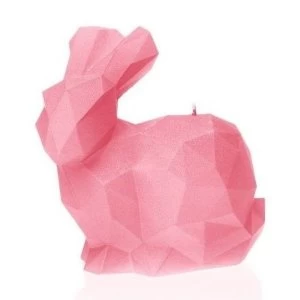 Pink High Glossy Large Rabbit Candle