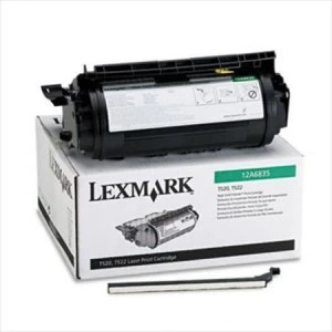 Lexmark 12A6835 Black Laser Toner Ink Cartridge