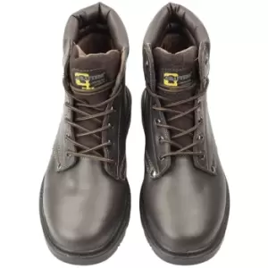 Grafters Mens Apprentice 6 Eye Safety Toe Cap Boots (14 UK) (Brown) - Brown
