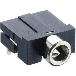 3.5mm audio jack Socket horizontal mount Number of pins 3 Stereo Black Lumberg KLBR 4