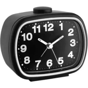 TFA Dostmann 60.1017.01 Quartz Alarm clock Black Alarm times 1 Fluorescent Hands