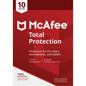 McAfee Total Protection 2018 MTP00UNRXRDD Software