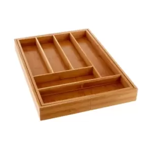 Expandable Cutlery Tray in Bamboo