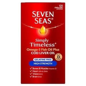 Seven Seas High Strength Cod Liver Oil Capsules 120