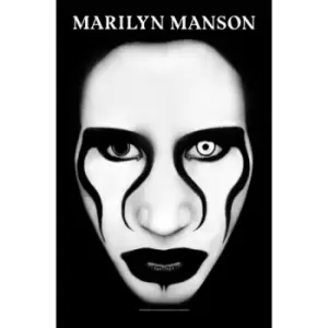 Marilyn Manson - Defiant Face Textile Poster
