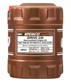 PEMCO Engine oil 10W-30, Capacity: 20l, Part Synthetic Oil PM0230-20