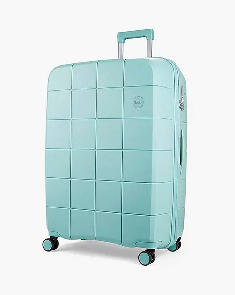 Rock Rock Pixel Pastel Green Large Suitcase Pastel Green EA47801