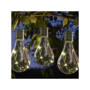 6 x Eureka Hanging Solar Light Bulb Lantern Tree LED 1080920 - Smart Garden