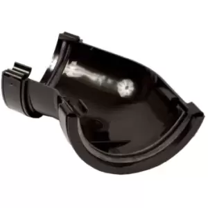 Polypipe RR104B Half Round Rainwater System 135 Degree Gutter Angle Black