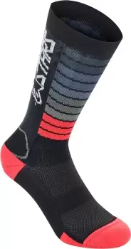 Alpinestars Drop 22 Socks, black-red Size M black-red, Size M