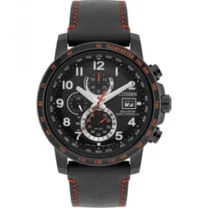 Mens Citizen Eco-drive World Chrono A.T Radio Controlled Chronograph Stainless Steel Watch