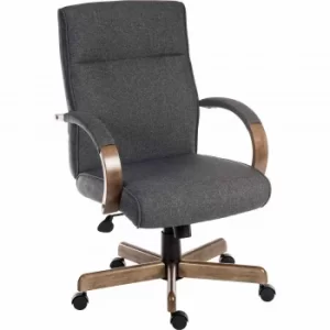 Teknik Grayson Executive Fabric Chair, Grey