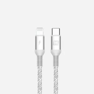 Momax Elite Link Lightning to Type-C Cable (1.2M) - Silver