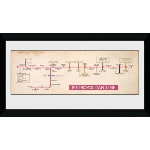 Transport For London Metropolitan Line 50 x 100 Framed Collector Print