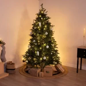 Charles Bentley 7ft Faux Pre-lit Christmas Tree Green