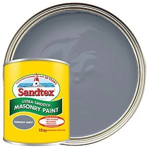 Sandtex Ultra Smooth Masonry Paint Vermont Grey 150ml