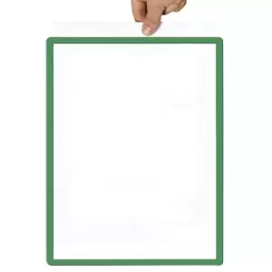 Frame with transparent film, format A3, pack of 10, self-adhesive, green