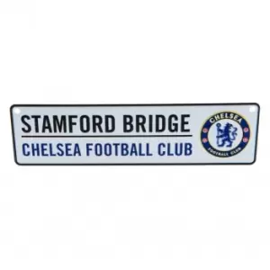 Chelsea FC Window Sign (One Size) (White/Black/Royal Blue)