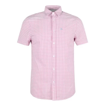 Jack Wills Amphil Gingham Short Sleeve Shirt - Pink
