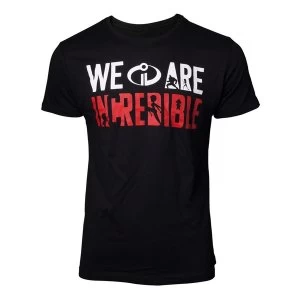Disney - We Are Incredible Mens Medium T-Shirt - Black