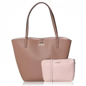 Guess Guess Alby Large Reversible Tote Bag - TAUPE/BLUSH TBS