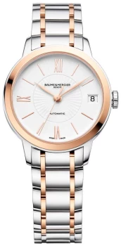 Baume & Mercier Classima Automatic White Dial Two Tone Watch