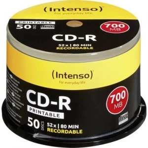 Intenso 1801125 Blank CD-R 80 700 MB 50 pc(s) Spindle Printable