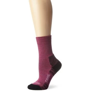 Bridgedale Womens Woolfusion Trail Socks Berry UK Size 7 8.5