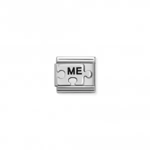 Composable Classic Oxidized Symbols Sterling Silver Me Puzzle You Me Link 330101/41