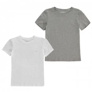 Calvin Klein Calvin 2 Pack T Shirts - White/Grey 926