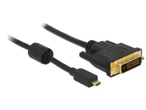 DeLOCK 83585 video cable adapter 1m Micro-HDMI DVI-D Black
