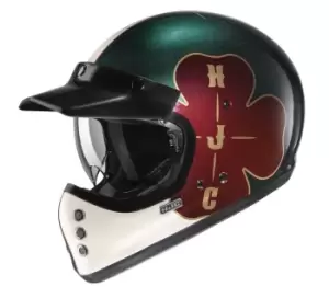 HJC V60 Ofera Helmet, red-green Size M red-green, Size M