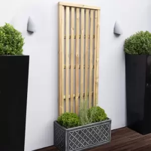 Forest 6a x 2a Pressure Treated Vertical Slatted Garden Screen Panel (1.8m x 0.6m)