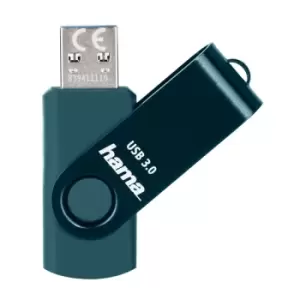 Hama Rotate USB Stick USB 3.0 32GB 70 MB/s Petrol Blue