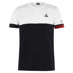 Le Coq Sportif Sportif Tri T Shirt - Navy/White/Red