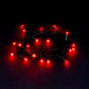 80 LED Battery Operated Berry Lights Red, red