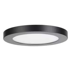 Spa 164mm Tauri LED Flush Ceiling Light Ring Satin Black