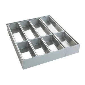 Cooke Lewis Silver Stainless Steel Kitchen Utensil Tray
