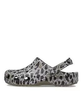 Crocs Animal Print Clog - Khaki/leopard, Green, Size 5, Women