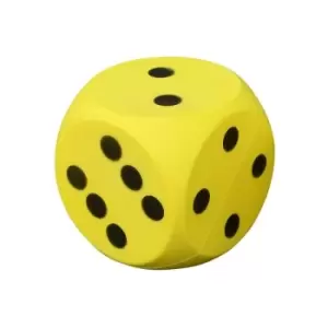 Uncoated Foam Dice Yellow