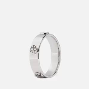 Tory Burch Miller Stud Ring - Silver - 8