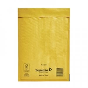 Mail Lite Bubble Lined Size D1 180x260mm Gold Postal Bag Pack of 100