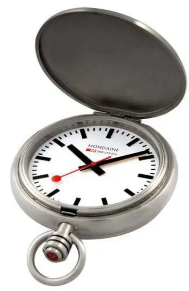 Mondaine Pocket Watch Savonnette II - White MD-062